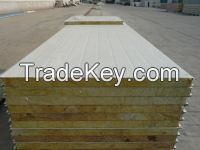 Rock wool sandwich panel for wall and roof