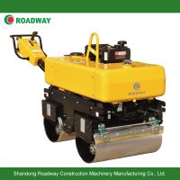 walk behind double drum vibratory roller (hydraulic steering)