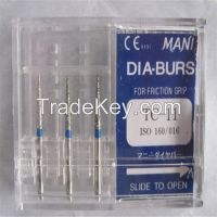 Promotion A grade Mani dental diamond burs 3pcs/box or 5pcs/pack