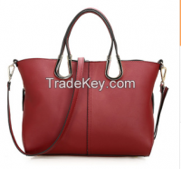2015 easy carry, popular style leather handbags, various colors, beautiful