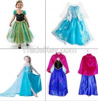 New 2015 baby girls dress girl dresses set of clothes summer dress children princess dress