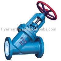 Sell globe valve pfa/ptfe lined