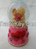New Design Valentine gifts&crafts with snow global shape, speaker