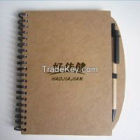 Kraft paper cover chipboard notebook_office supplies china factory