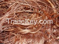 High quality copper scrap wire, copper, grade A cathode 99.9%.