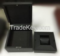 Stylish Carbon Fiber jewelry boxes for storage single luxury watch