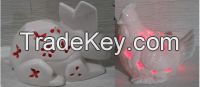 ceramic animal with led light decoration