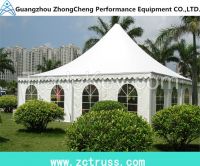 aluminum big event PVC pagoda tent with clear window