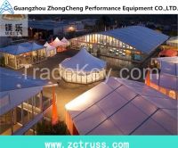 aluminium alloy frame dinner party herringbone tent with clear big span