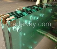 3-12MM  tempered  glass  with hole with CCC certificate as decoration