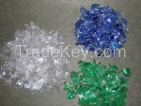 Clear Color Coldwashed PET Flakes