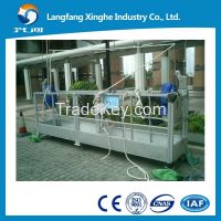 China ZLP800 construction electric hanging scaffolding / suspended rope platform