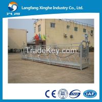 China electric gondola hoist / hanging scaffolding / suspended rope platform