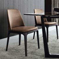 Poliform solid wood dining chair Grace chair leisure chair ash dining chair dining room furniture