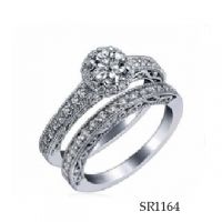 925 Silver Women Finger Ring Elegant Engagement Ring Setting AAA Cubic Zirconia