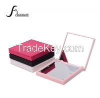Lighted Makeup Mirror with 6 LED Lights, Two Sides, Compact Style, Portable, Square Shape