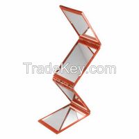 Hair Salon Station Makeup Mirrors Foldable Stand with Four Plane Sides