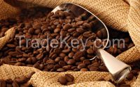 Arabica And Robusta Coffee Beans.