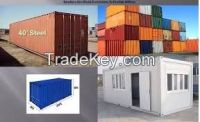 20ft &40ft Open Top Shipping Container With Removable Tarpaulin, (We also provide container fitting)