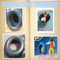 Inflatable snow skiing ring tubes, butyl rubber inner tube