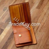 upper cow hand making leather wallets