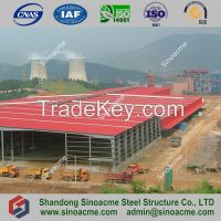 Prefab light steel structure warehouse