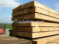 Wood Logs, Timber, Oak Railway Sleepers Worldwide Shipping available
