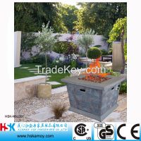 Faux Stone Gas Patio Heater, Outdoor Fire Pit, Garden Fireplace, Yard Heating Table