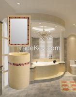 Arab Sandstone Bathroom Vanity, Freestanding Bath Basin, Decorative Toilet Sink