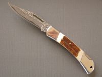 Sell Top Quality Damascus Blade Folding Knife