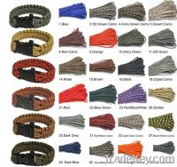 Sell Paracord Bracelet with Side Release Whistle Buckle Stocked in USA