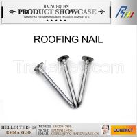 Q195 big flat head bright roofing nail