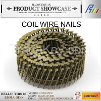 Q195 0.12x1-1/4 inch roofing coil nail, coli nails, cap volume nail from direct factory