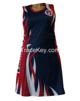 Sublimated Pirnt Netball Dress, Urgent Order Accepted with Quick Delivery Time