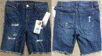 TINSELTOWN brand stock lot on sales: 23, 692pcs Ladies cotton broken-holes denim carpri pant TC1-654