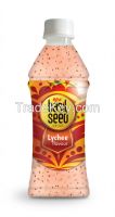 350ml Pet bottle Basil Seed Drink with Lychee flavour