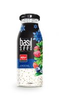 200ml Glass bottle Cocktail flavor Basil Seed Drink