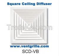 Exporting SCD-VB Square Ceiling Diffuser for air distribution and ventilation system