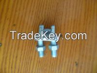 Zinc Plated wire rope fastener clips type A  / US Type Drop Forged Wir