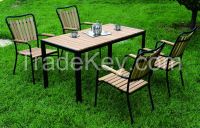 Outdoor wood furniture sets /wooden dining chair and dining table for garden