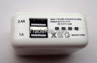 Sell 2-ports USB Power Adapter Dynamic LED