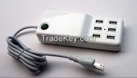 Sell 6-Ports, 60W USB Desktop Charger 1.5m line-6-ports