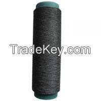 Polyester dope dyed dty 150d/48f/2 intermingled no torque