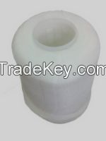 Polyester embroidery thread 120D/2 raw white thread on dyed tube