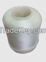 Polyester embroidery thread 150D/2 raw white thread on dyed tube