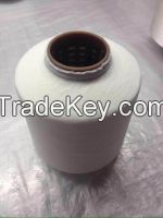 Polyester embroidery thread 150D/3 twist raw white thread on dyed tube