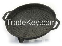 Aluminum die-casting grill pan(round type)