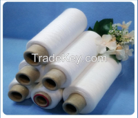 Raw white and virgin 100% spun polyester yarn with TFO