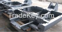 customized excavator undercarriage track frame part