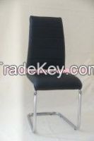 dining chair, chromed plated/soft PU, C902